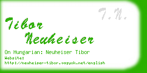 tibor neuheiser business card